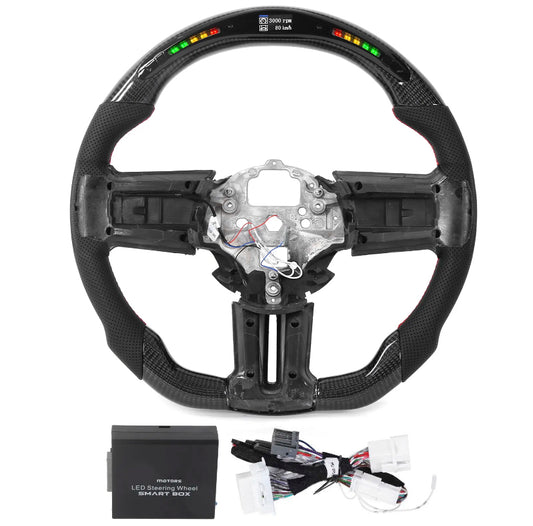 Ford Mustang Carbon Fibre LED Display Steering Wheel 2010-2014