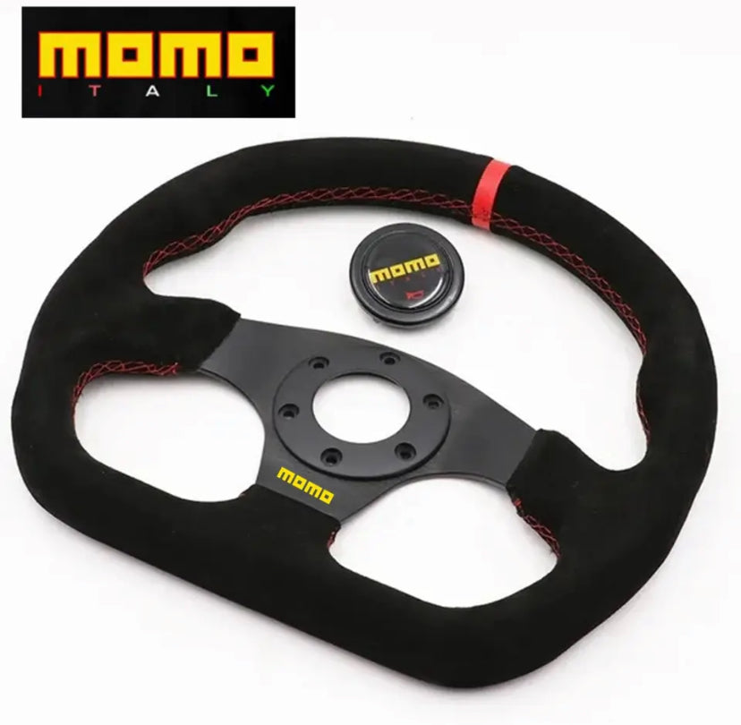 MOMO Aftermarket Steering Wheel Suede Leather