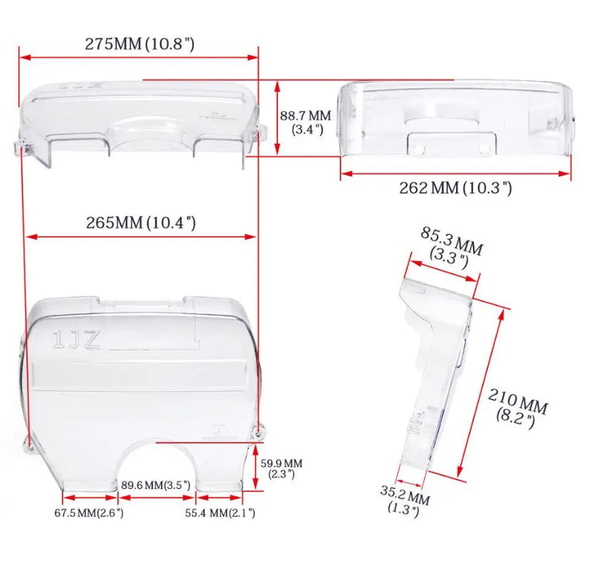 Toyota 1JZ Clear Cam Pulley Cover