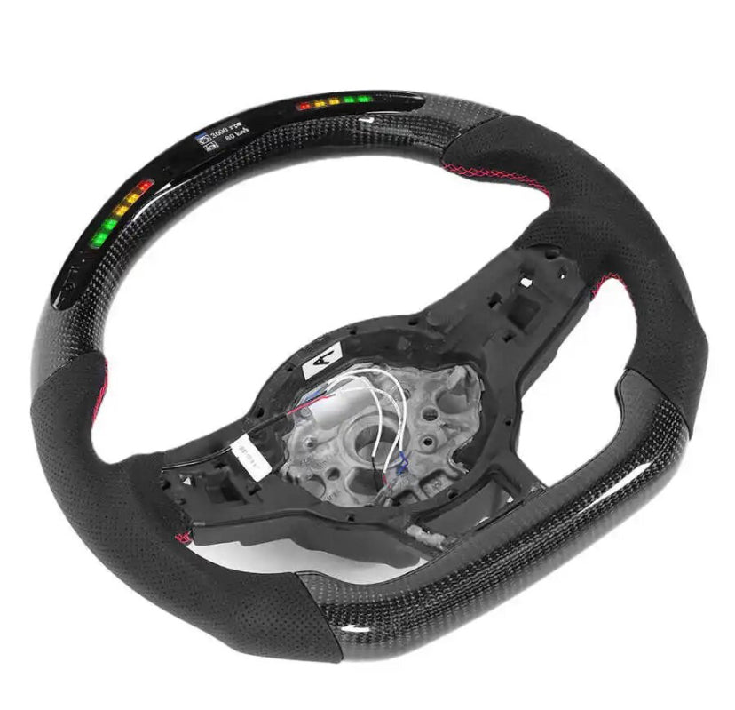 Volkswagen MK7/MK7.5 Carbon Fibre LED Steering Wheel