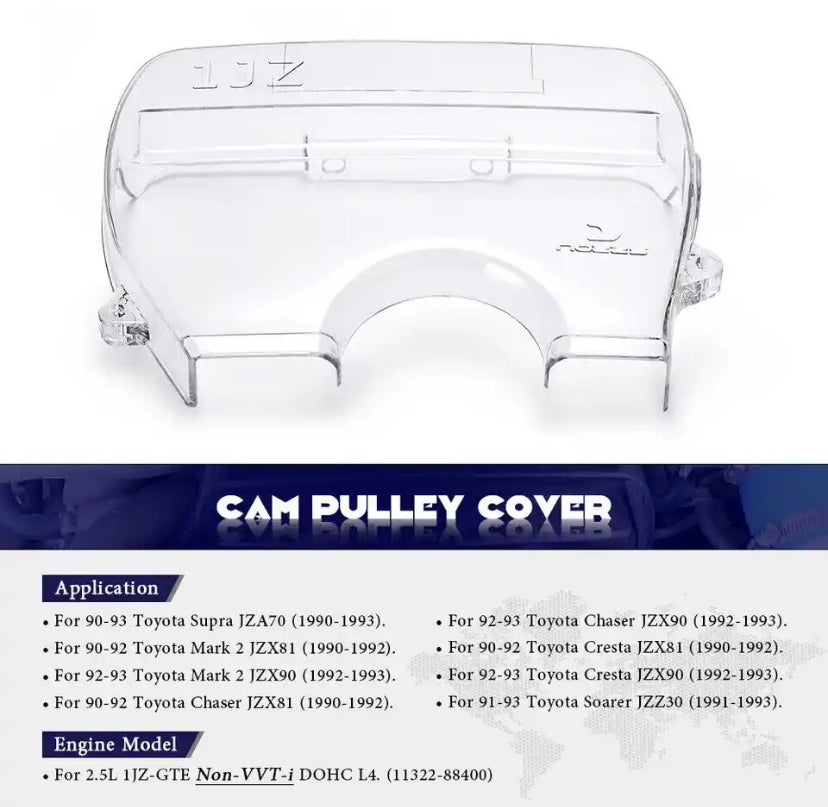 Toyota 1JZ Clear Cam Pulley Cover