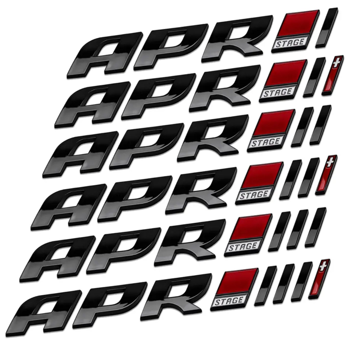 APR European Tuning Group Badges Stages 1-3+