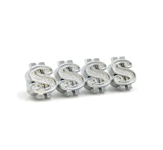 Dollar Sign Bling Valve Caps 4pc