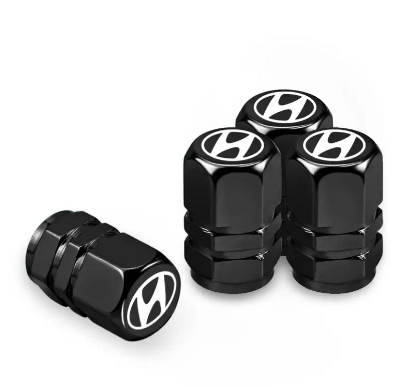 Hyundai Hexagon Valve Caps 4pc