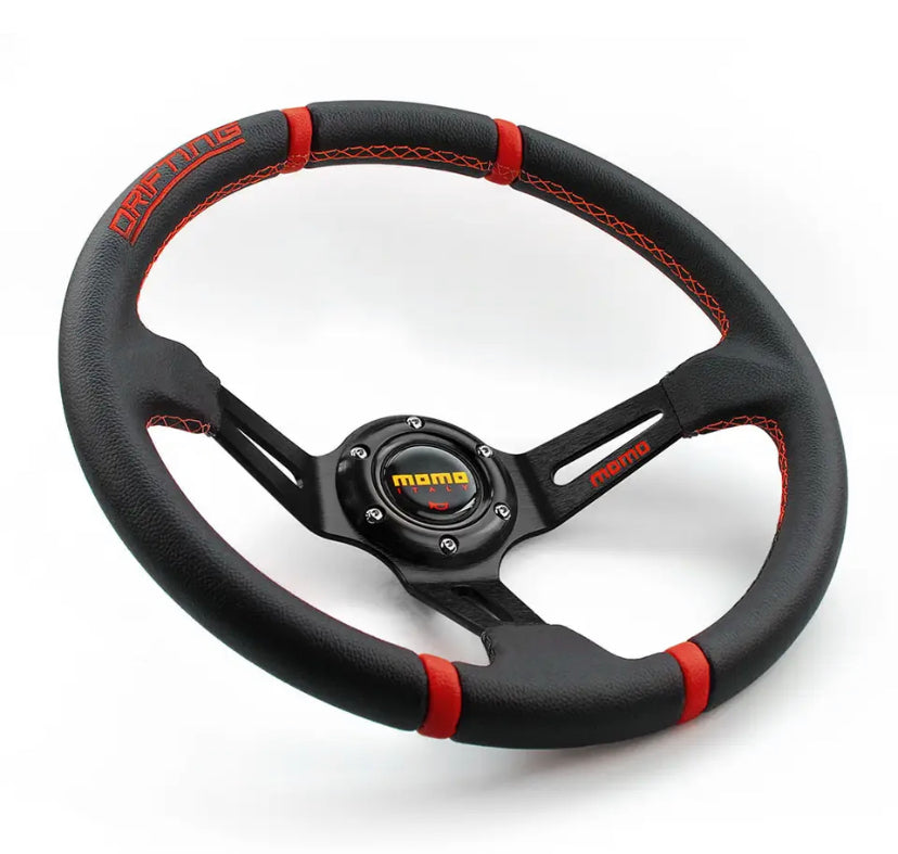 Aftermarket Steering Wheel MOMO Deep Dish Smooth Leather