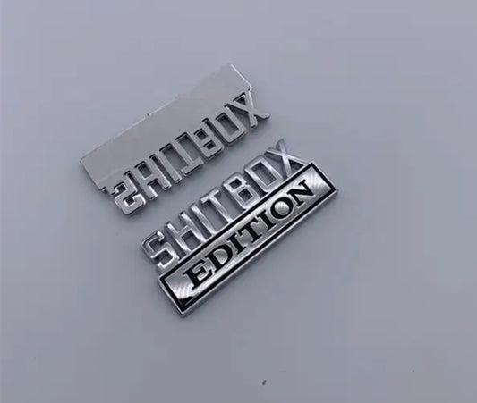 SHITBOX EDITION Car Badges 1pc