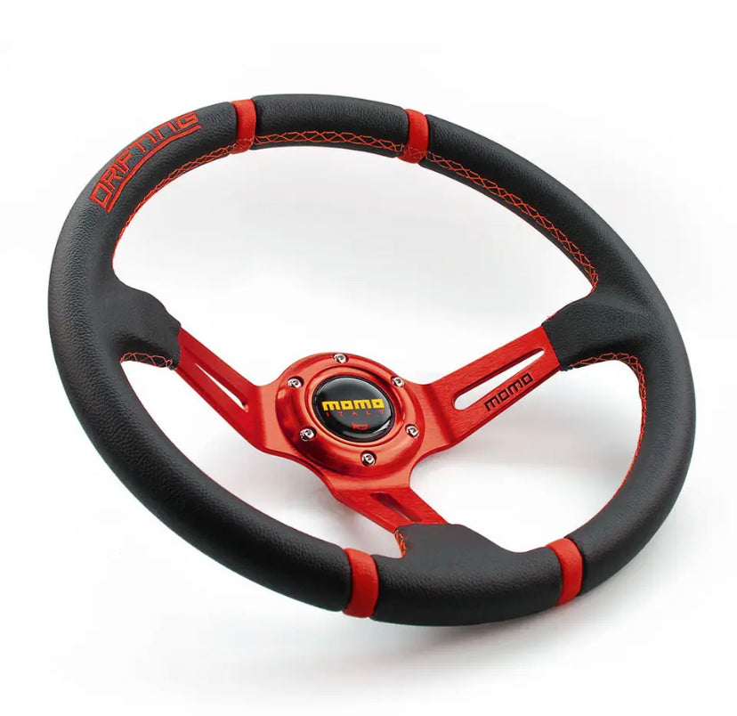 Aftermarket Steering Wheel MOMO Deep Dish Smooth Leather