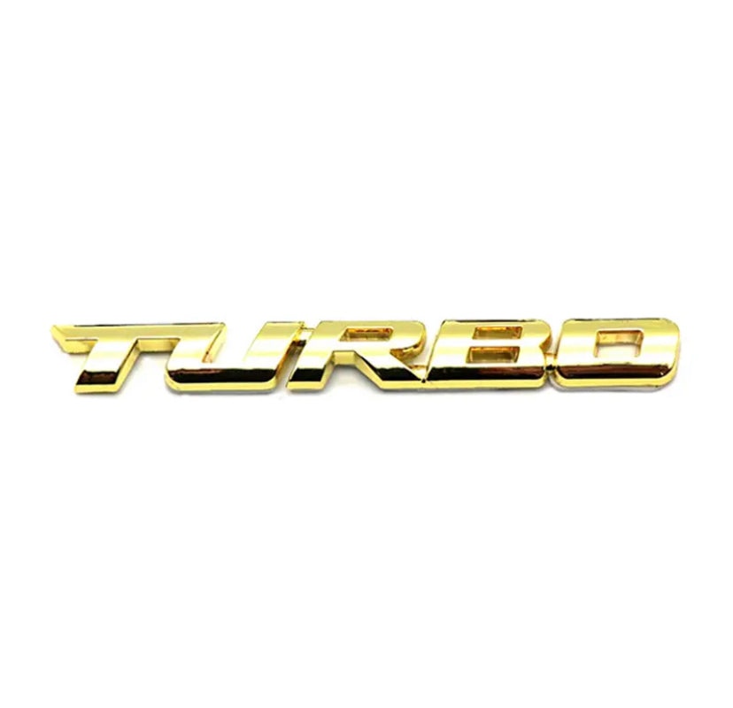 Turbo Car Badges 1pc