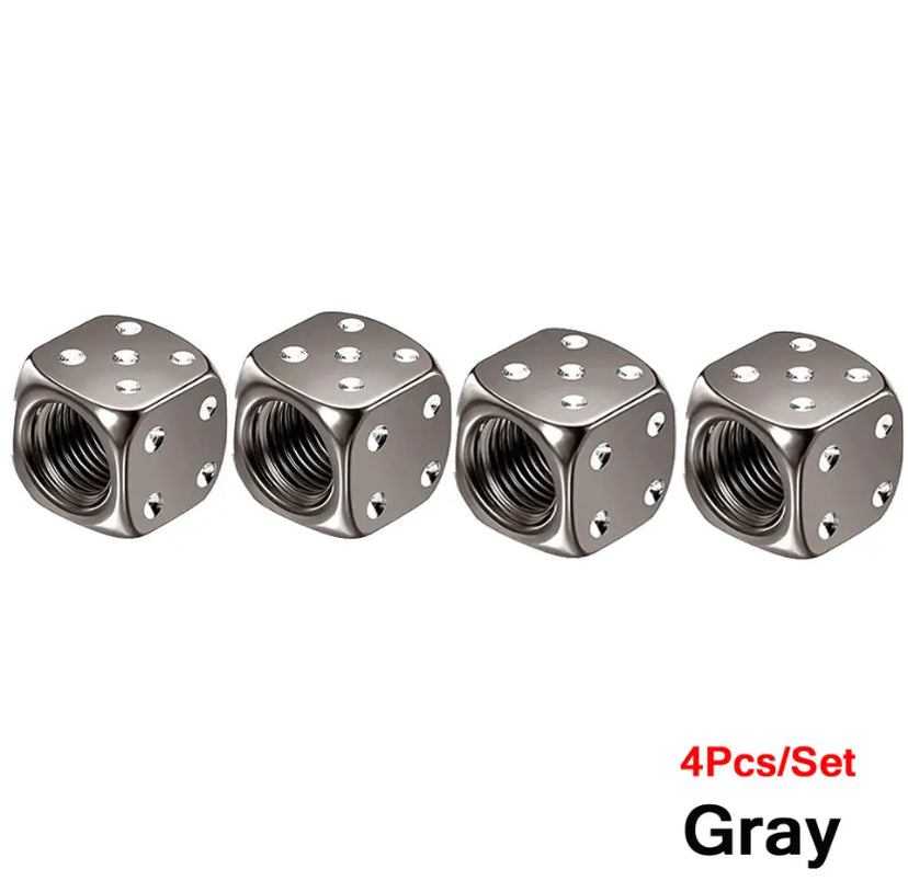 Dice Valve Caps 4pcs